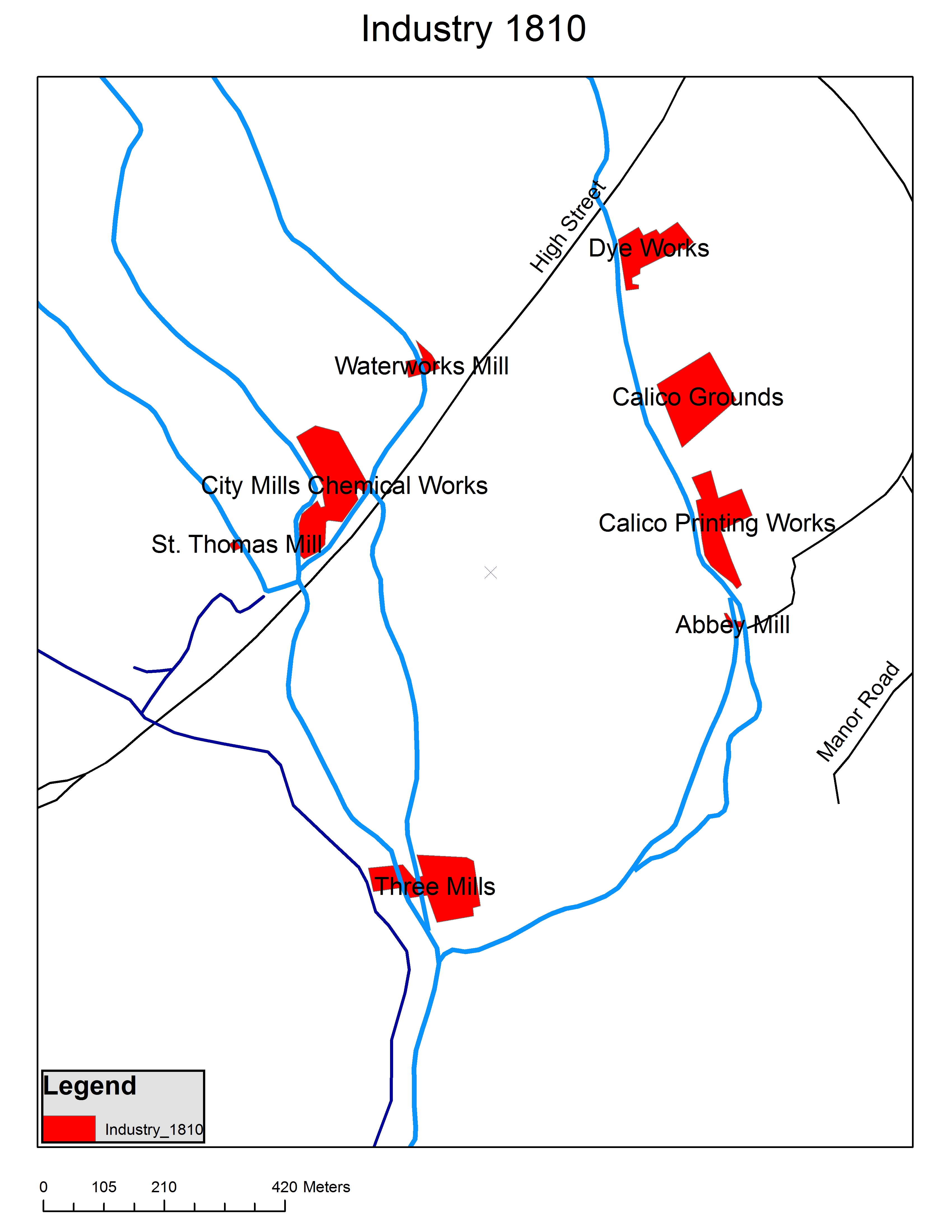 Stratford Back Rivers Industry 1810